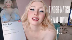 Busty Tinder Match Swallowed You On A Date