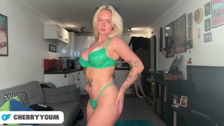 Petite Teen Trys on see through Stockings NUDE