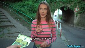 Skinny European Model Babe Blasted for a Few 100 Euros