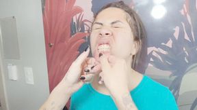 MAKING SILLY FACES ON YOUR SAGGY FACE - BY BABE - CLIP 3