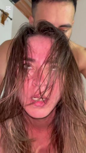 Homemade sex with sexy mature fucked with lingerie and thong comes in real busty stepmom with big tits