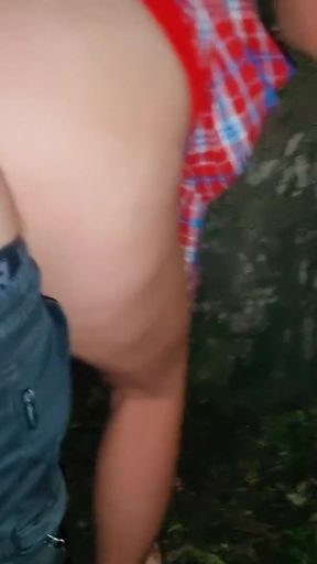 Fucked in a public park. Came on a date with a butt plug.   Clip 2