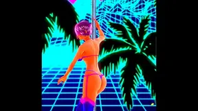 Amber Lynns Sultry Striptease Showcases Curvy Beauty and Sensual Moves