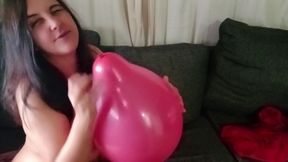 Squeezing Balloon with All My Naked Body - Bunny Looner