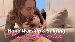 Princess Hello Kitty - Hand Worship & Spitting (720p)