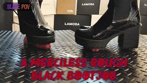 Your Boss Gives You a Merciless Rough Bootjob Punishment in Black Ankle Boots (Slave POV Version) - Tamystarly - Cock Balls Crush Trample, CBT, Trampling, Shoejob, Stomping