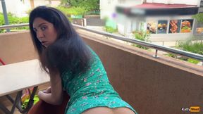 I Fire Babysitter but She Asks Me to Punish Her and I Fuck Her on the Balcony