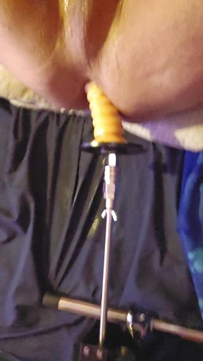 Close up anal streching