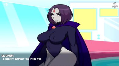 Raven gets throat fucked by Beastboy rough anal as teen titans go wild