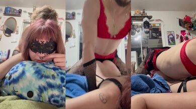 Emo emo teen gets throat fucked by fem boy