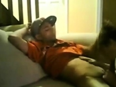 Daddy Gives Twink Thug His First BJ