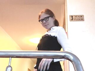 Butt to throat with hot secretary after work.Cum on glasses