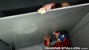 Muscled Hunk Takes A Big Cock To The Ass At Glory Hole Raging Stallion