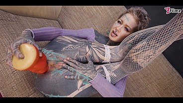 Tattoo Girl get ASS fucked with MACHINE - DP, gape, ANAL, prolapse, real orgasm - goth, punk, alt porn - ZF010
