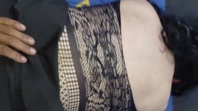 femboy en linda lenceria y falda es follado por una verga de 25 cm que le abre el culo y lo hace acabar a chorros parte 2