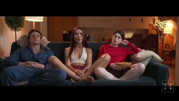 We Were Having Lesbian Sex, But Then The Guy Woke Up... 4K HD Tim Team