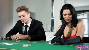 DATING MY STEPSON Kira Queen's casino night with Stepson