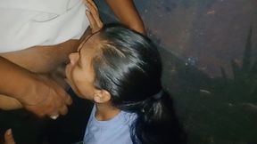 Blowjob Series Having Blowjob Behind the Truck at Midnight