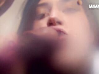 Curvy Latin hottie Screws Her Throat on BBC... Licking, Stroking, Swallowing Every Drop