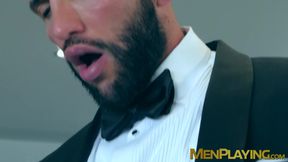 Executives Donato Reyes and Emir Boscatto analriding rough