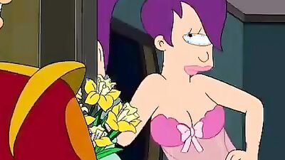 Leela from Turanga gets her pole stretched by Zapp in Futurama Hentai parody