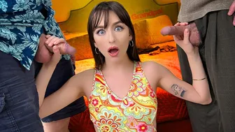 Lana Smalls Shares Her Body with Two Mature Men in Taboo Threesome