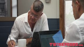 Dillon Stone and Andrew Powers stayed late for their naughty project