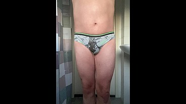 Neo wets his boy briefs