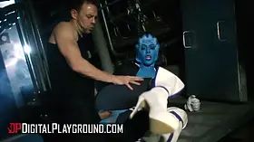 Digitalplayground - erik goes after Rachel Starr and starts kissing her from the back & turns her on
