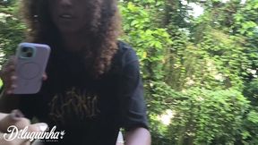 subindo o morro dos tabajaras soquei fundo na pretinha sem camisinha na viela do beco e na floresta