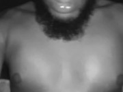 Oiled up big black cock
