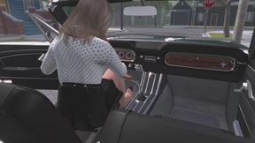 1965 Ford Mustang Convertible Cranking Template - Paige in Pantyhose 1080p