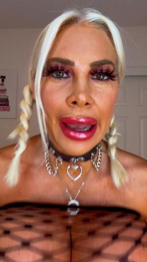 Stripping out of my sexy full body stocking