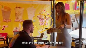 Slutty MILF Housewife Seduces Foreign Client for a Secret Afternoon Fuck While Husband's Away