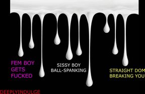 Sissy Boy Ball Spanking Femboy Gets Destroyed Rough Daddy Fills Him