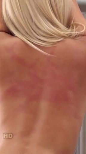 Tyron loves to whipp hard her bare back