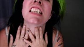 *850x480* Showing off my VAMPIRE FANGS! Mouth fetish MP4