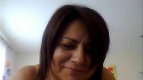 Dirty Italian milf gets off on webcam