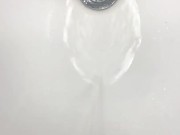twink is so desperate to piss he pisses in dorm sink