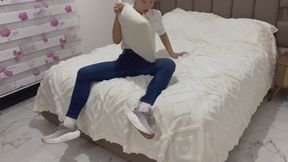 On the Bed and in the Pool Hot Playing with My Pussy!