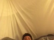 college boy trans ftm fucks himself with purple vibrator