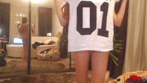 Hot College Teen- Awesome cutie Stripping P1 HD