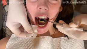 Dr. Canada Cleans Nurse Bunny's Teeth Multi Angle 4K