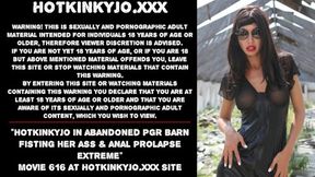 Hotkinkyjo's Extreme PGR Anal Fisting with Big Tits