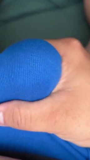 Cumming in Blue Briefs