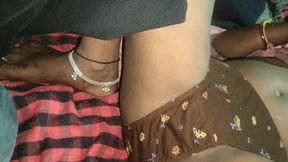 The Indian stepbrother had sex with his stepsister at night. Desi sex.