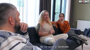 Real Interview and Public Hard Fuck By Two Huge Cocks of Hot Bella Mur aka Margarita!