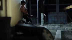 Rainy day threeway sexcapade with a big-dicked blonde who loves getting pounded hard