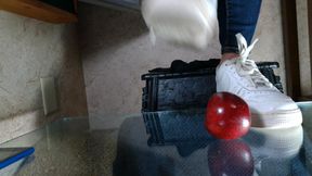 Nike AF1 Shoes Food Crushing Giant Feet Ground View