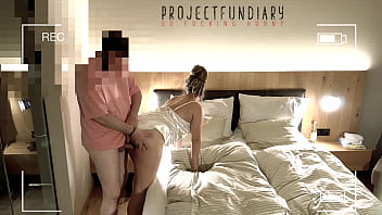 curvy secretary sex after work in white satin dress filmed in hotel room - projectfundiary